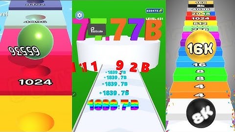 [ Breaking High Score ] Number Run Shooting | Number Ball 3D Merge Games | Ball Run 2048 Infinity #1