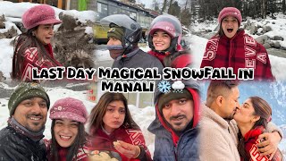 We Were Leaving Manali… Then It Started Snowing! ❄️✨#arjaan #love #subscribe #vlog 🌸❤️