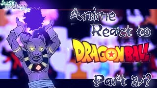 anime characters react to goku/beerus (🗿عربي) \\part 3/?\\ short💀 °lazy_fr0g🐸°