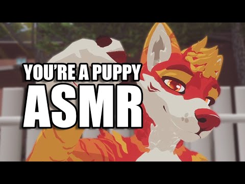 You’re a puppy but it’s ASMR 🐕 (whispers, brushing, petting and more)
