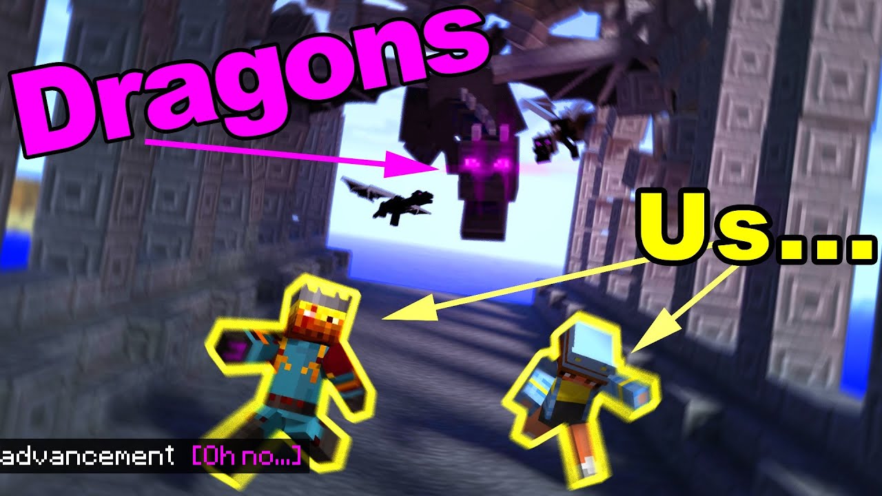We played DRAGONS on Mineplex! | Minecraft Minigame
