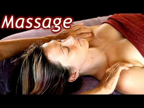 HD Head Massage With Oil, Face & Neck How To Techniques Relaxing ASMR Massage Body Work