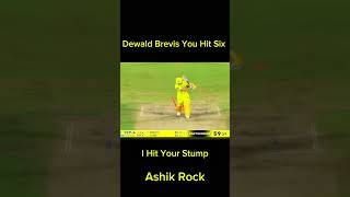 Dewald Brevis You Hit Six I Hit Your Stump #shorts #foryou #cricket