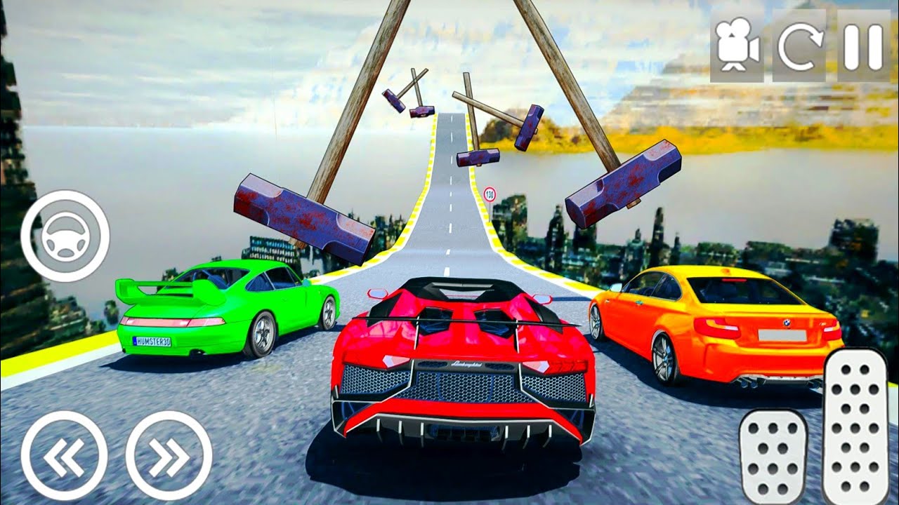 Crazy Impossible Car Crash Stunts Crash Simulator - Impossible Track 3D - Android GamePlay