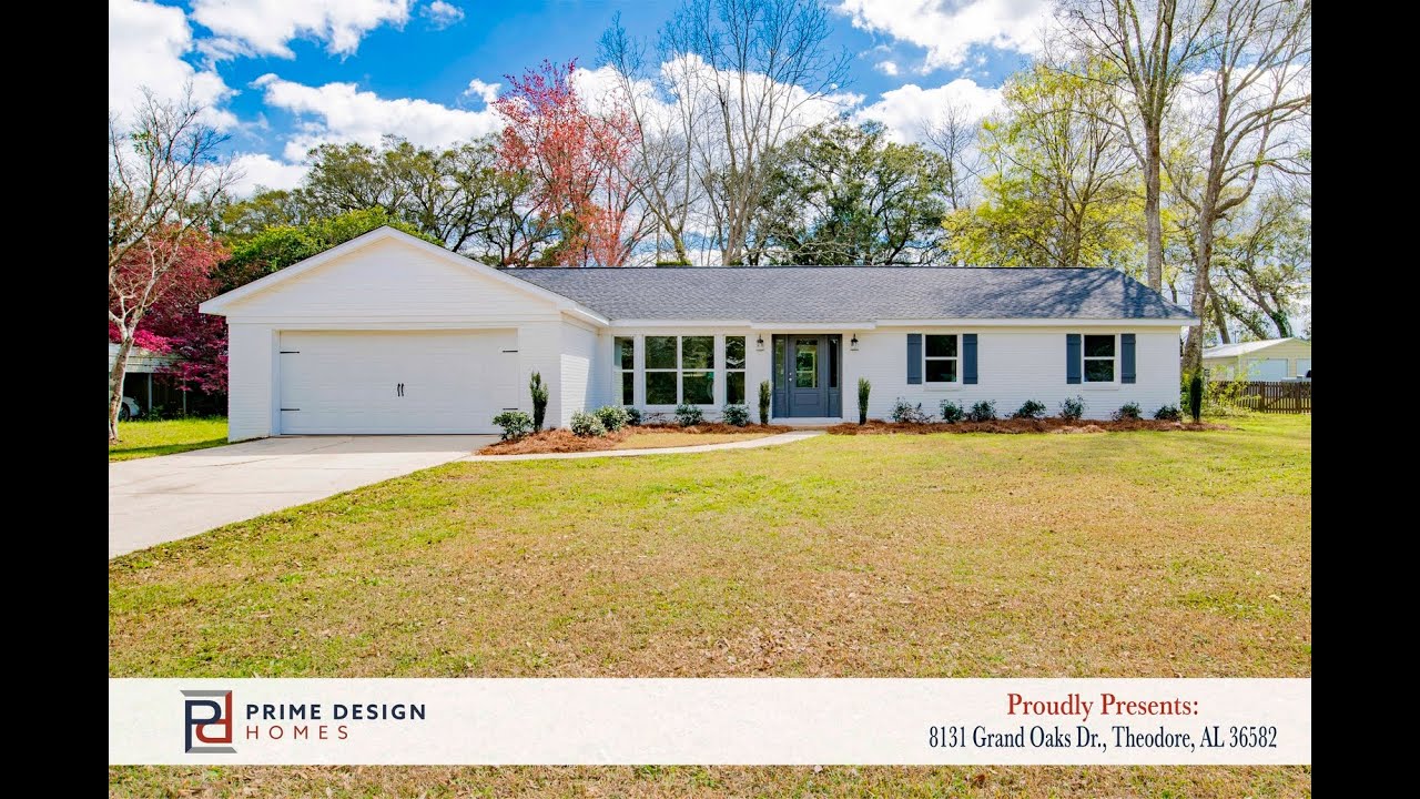 8131 Grand Oaks Dr, Theodore, AL 36582 | Prime Design Homes - YouTube