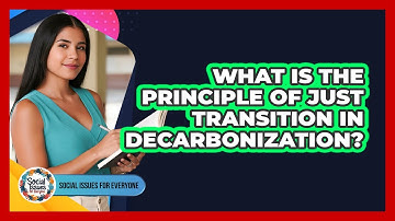 What Is The Principle Of Just Transition In Decarbonization?