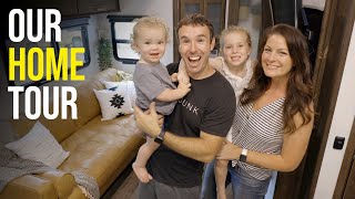 RV TOUR // How Our Family of 4 Lives in A Renovated Fifth Wheel