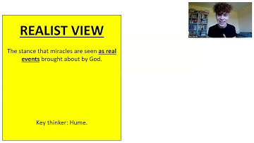 MIRACLES (A LEVEL RELIGIOUS STUDIES - AQA)