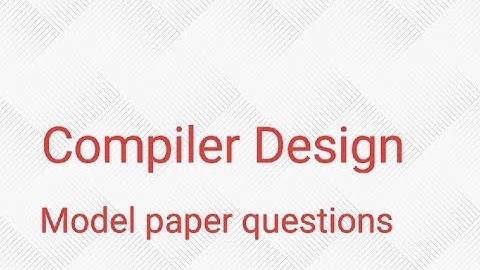 MSc computer science 2nd year 3rd semester #compiler design #important questions