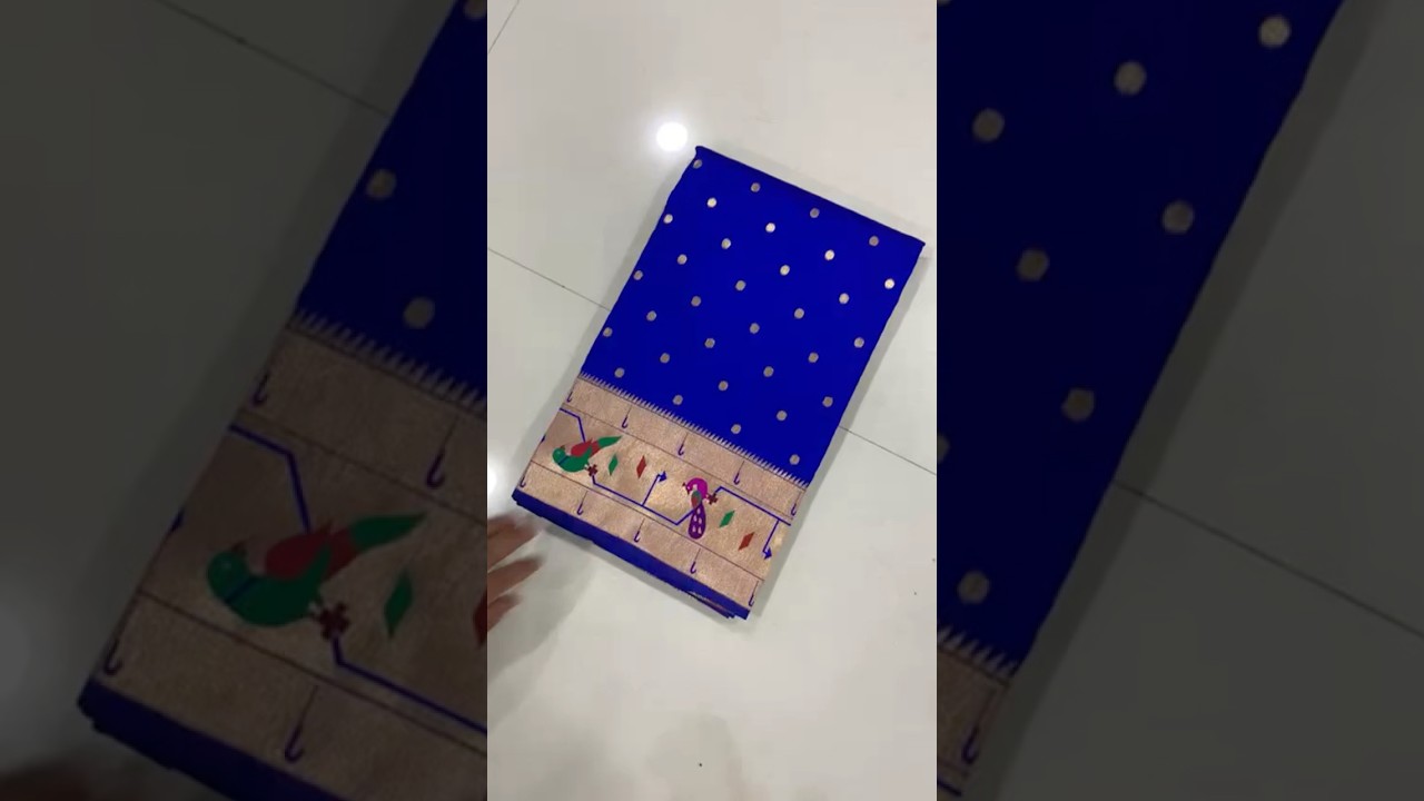Soft Silk Parrot Peacock Border Paithani Saree