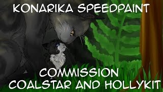 Commission: Coalstar and Hollykit [Speedpaint]