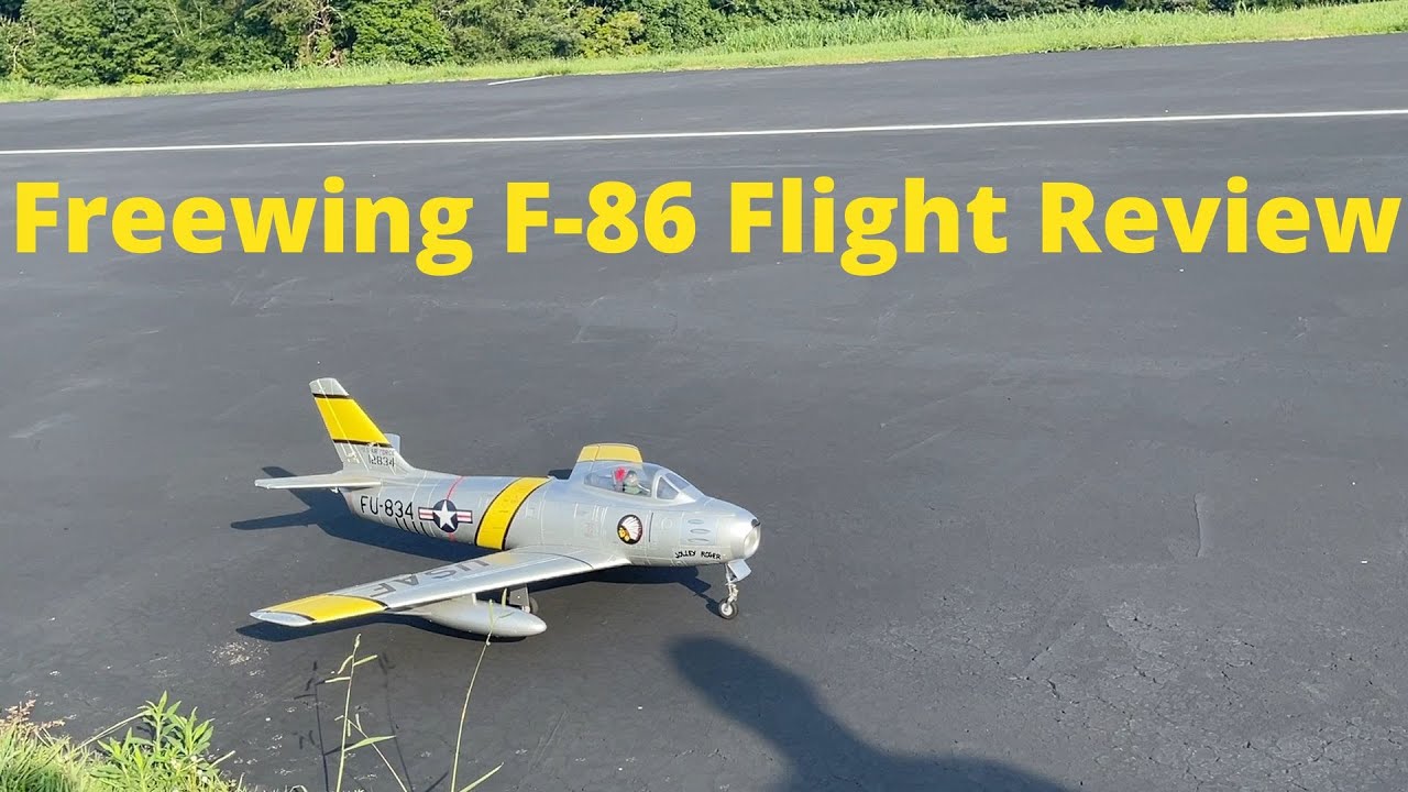 Freewing F-86 Sabre High Performance 80mm EDF Jet - Flight Review / Top Speed