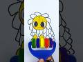 Yarnaby from Poppy playtime chapter 4 Rainbow Art with Acrylic #trending #viral #ytshorts #art