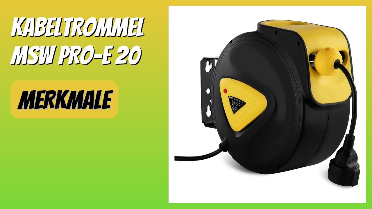 BEWERTUNG (2025): Kabeltrommel MSW PRO-E 20. WESENTLICHE Einzelheiten