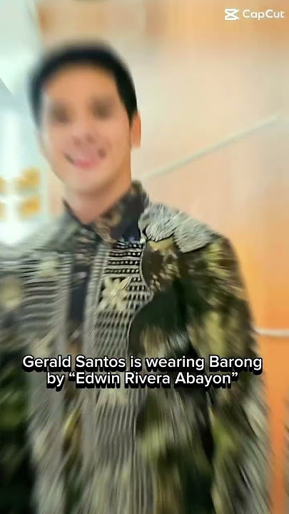 Gerald Santos wearing #EdwinRiveraAbayon #Barong #philppinesfinestbusinessawards 9-8-23