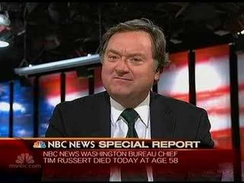 Breaking News Nbc News Tim Russert Dead At 58 6 13 08 Youtube