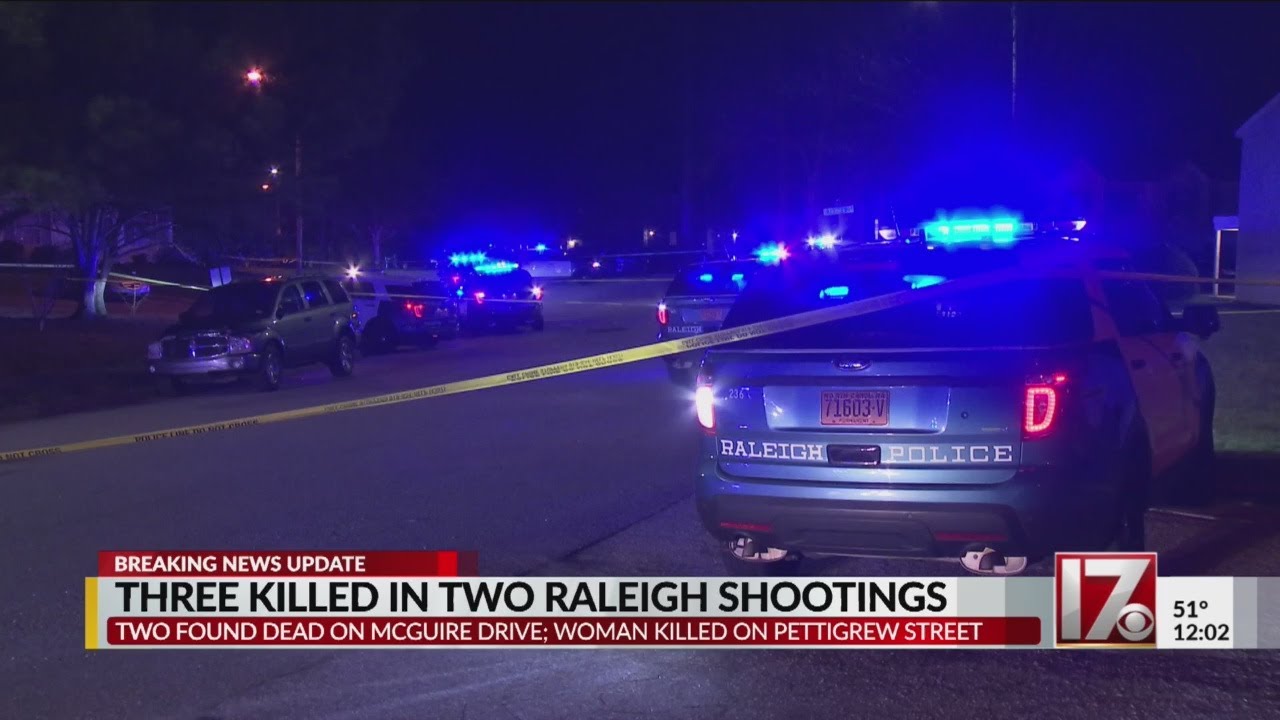 3 killed in 2 separate shootings in Raleigh on Monday - YouTube