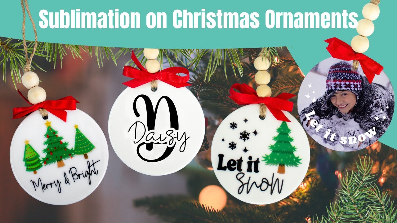 How to do sublimation on ceramic christmas ornaments 