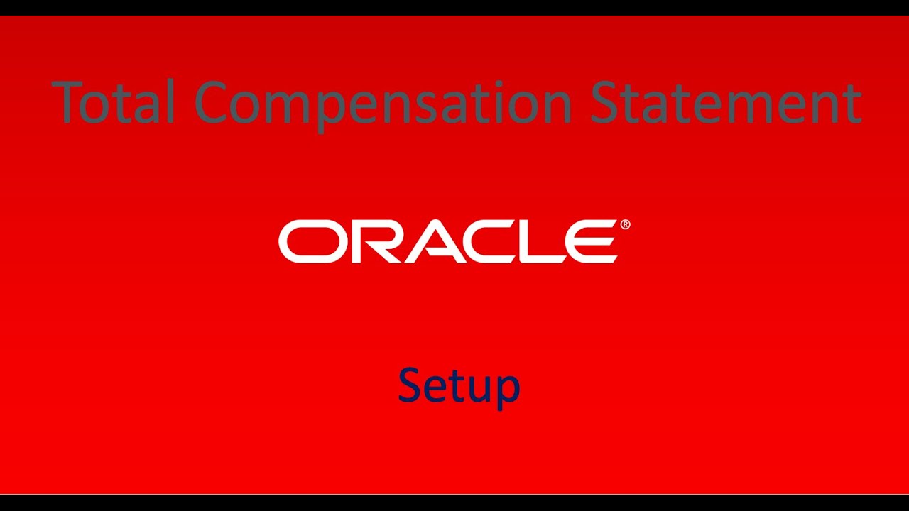 TCS - RTE Compensation Item   18 -  | TCS - Oracle HCM Fusion - Total Compensation Statement