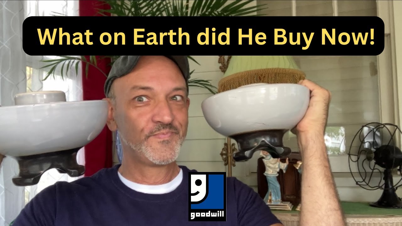 He Went Thrifting Again!  More Antiques!