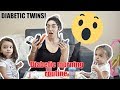 TYPE 1 DIABETIC MORNING ROUTINE | 2 YEAR OLD TWINS