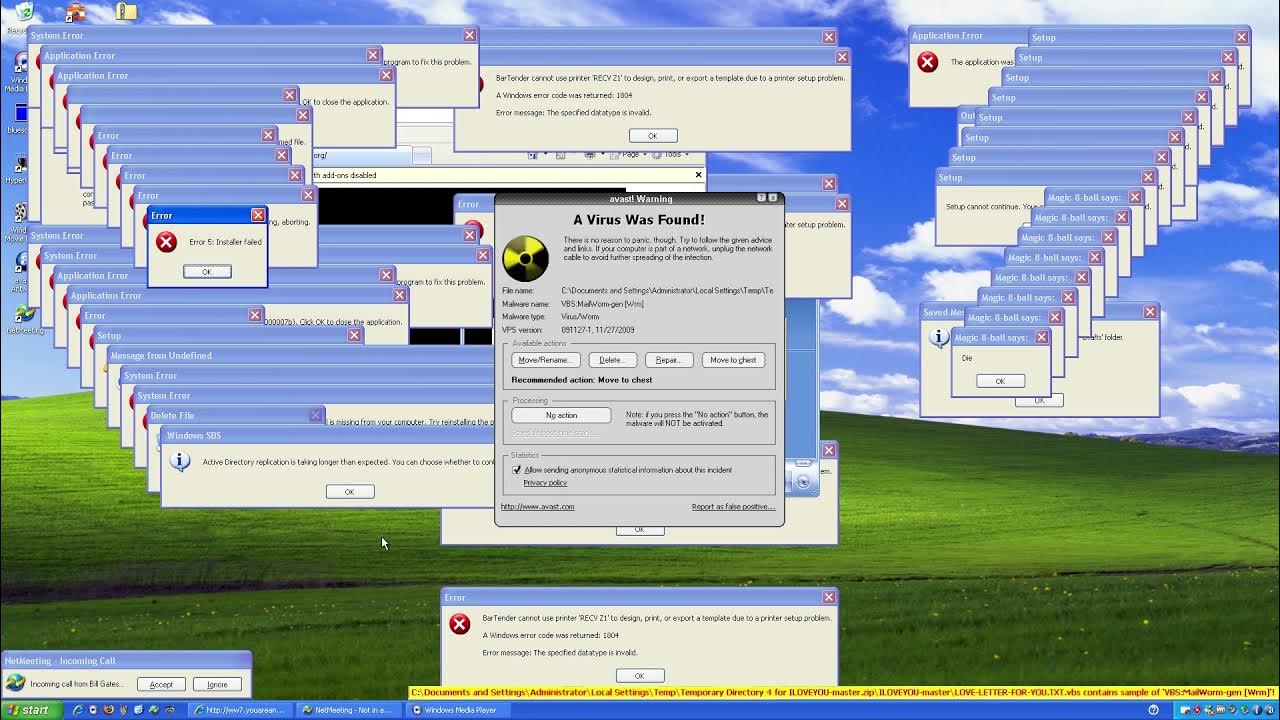 Windows XP Crazy Error Full 1080p 60 fps YouTube
