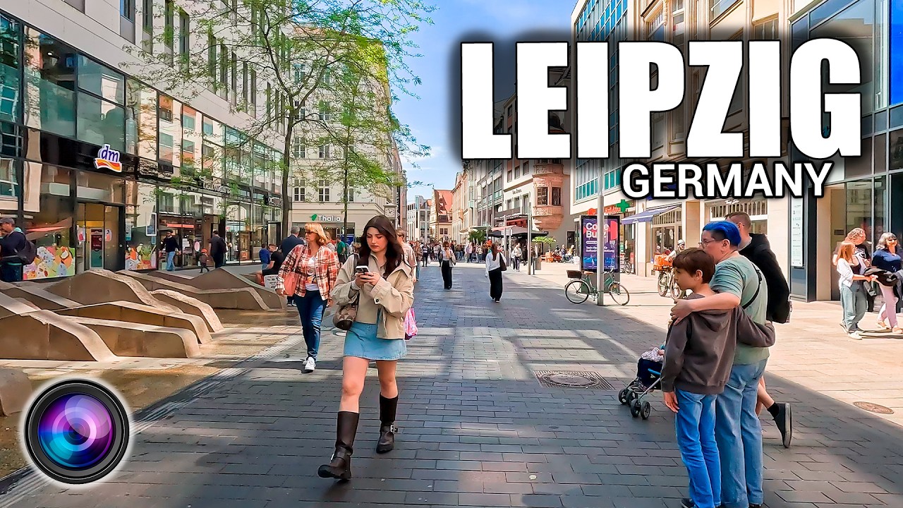 Лейпциг летом 🇩🇪 Прогулка по старому городу и пассажам [4K HDR]