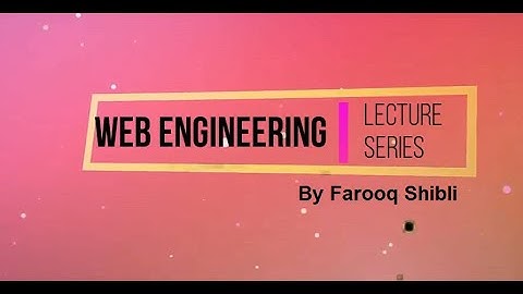 Web Engineering - Introduction Video
