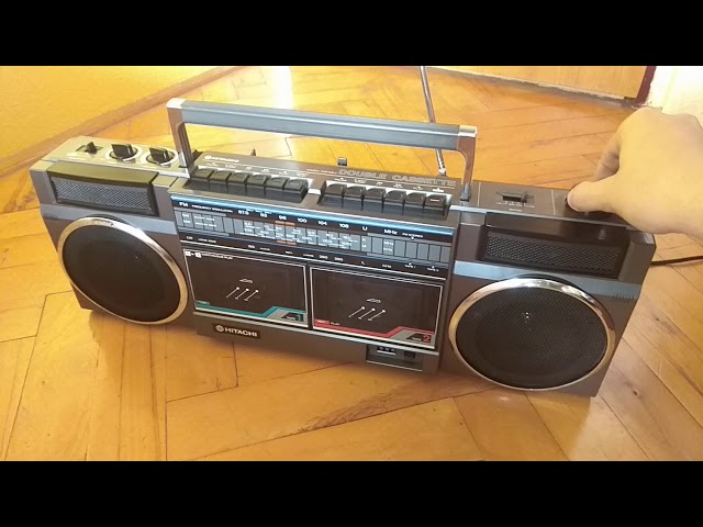 Radiomagnetofon Hitachi TRK - W24E - YouTube