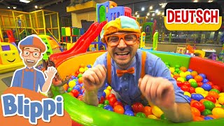 Blippi Deutsch  Blippi besucht einen Hallenspielplatz  | Abenteuer und Videos für Kinder