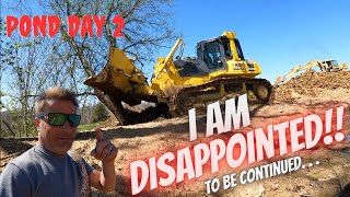 I love pushing dirt! Making this old pond look great again with the Komatsu dozer and cat excavator.