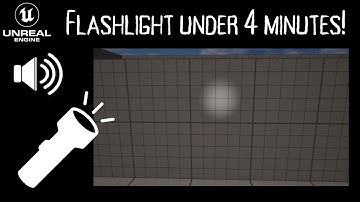 How to make a flashlight with audio in UE5 in under 4 minutes!