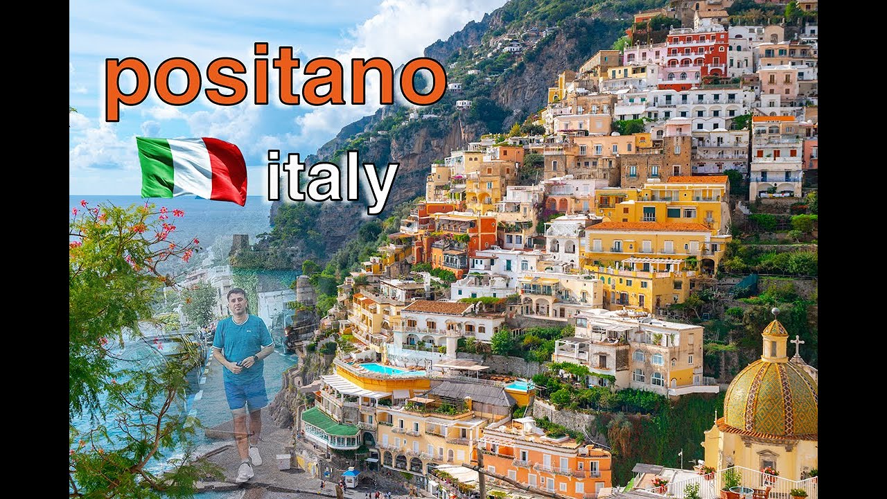 Positano Italy 4K Drone چەند دیمەنێکی جوانی شارۆچکەی پۆسیتانۆ لە ئیتالیا