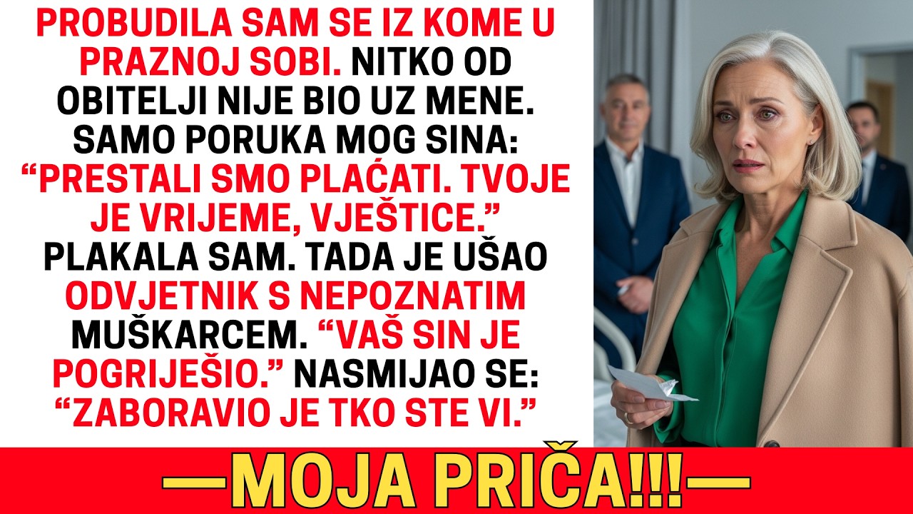 MOJ SIN JE PRESTAO PLAĆATI I OSTAVIO ME DOK SAM BILA U KOMI — ODVJETNIK JE REKAO: “NE TAKO BRZO.”