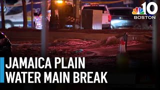 Jamaica Plain streets remain flooded hours after water main break