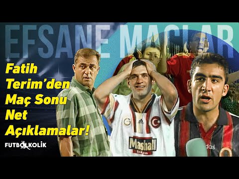 Galatasaray - Gençlerbirliği 1998 - 99 | Fatih Terim'den Maç Sonu Net Açıklamalar!