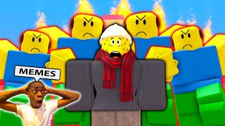 ROBLOX NEED MORE HEAT Funny Moments (MEMES) | Roblox SKIP SCHOOL (All Endings) | Bacon Strong
