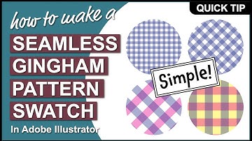 How to Make a Seamless Gingham Pattern Swatch in Adobe Illustrator