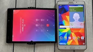 Royole Flex Pai & Samsung Tab 4 mini / Incoming Call Tablet & Folded