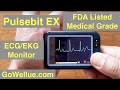 Wellue Pulsebit™EX "Personal ECG/EKG Monitor" Large Color Display & electro pads: Unboxing & Review