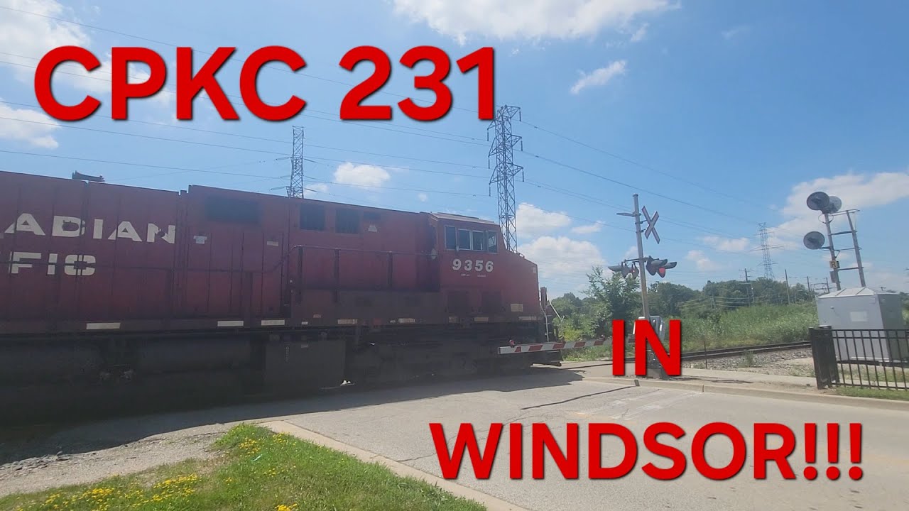 CPKC 231 Train In Windsor!!!