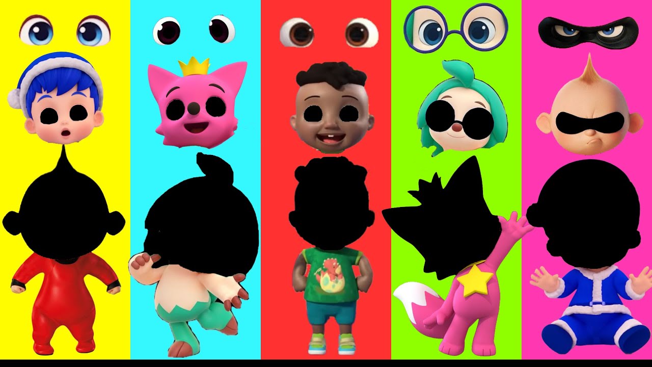 Wrong eyes👀 Loolookids The Incredibles Babyshark   DAME TU COSITA Funny Puzzle Wrong Heads