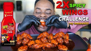 BEAST FEAST DESTROYS 2X SPICY NUCLEAR WINGS CHALLENGE!