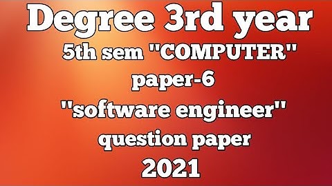 Degree 3rd year 5 th sem " COMPUTER 