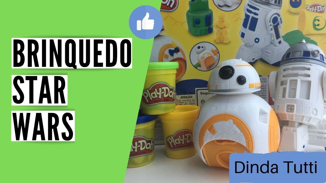 Mostrando o Brinquedo Star wars Play doh - BB-8 e R2-D2