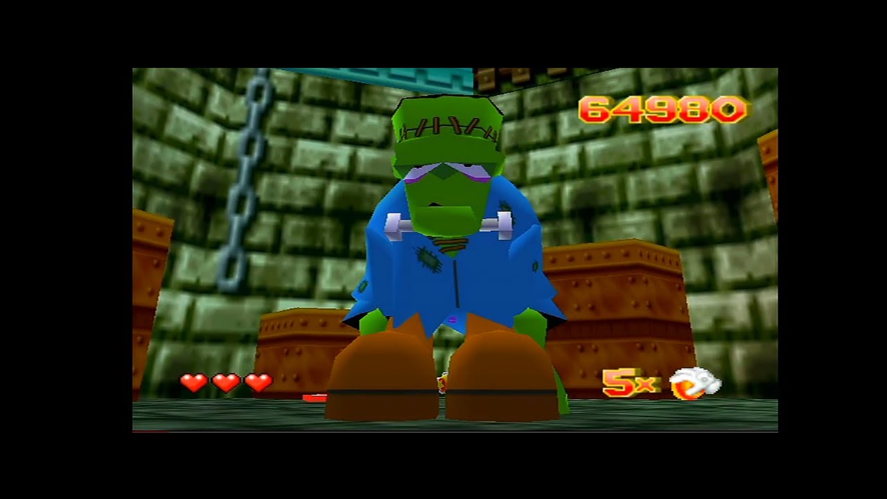 Glover (N64) Fortress of Fear Boss Battle YouTube