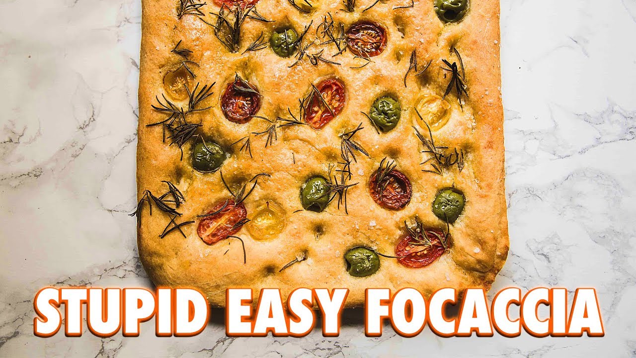 Crazy Easy Tomato and Olive Focaccia + A Thank you | Joshua Weissman