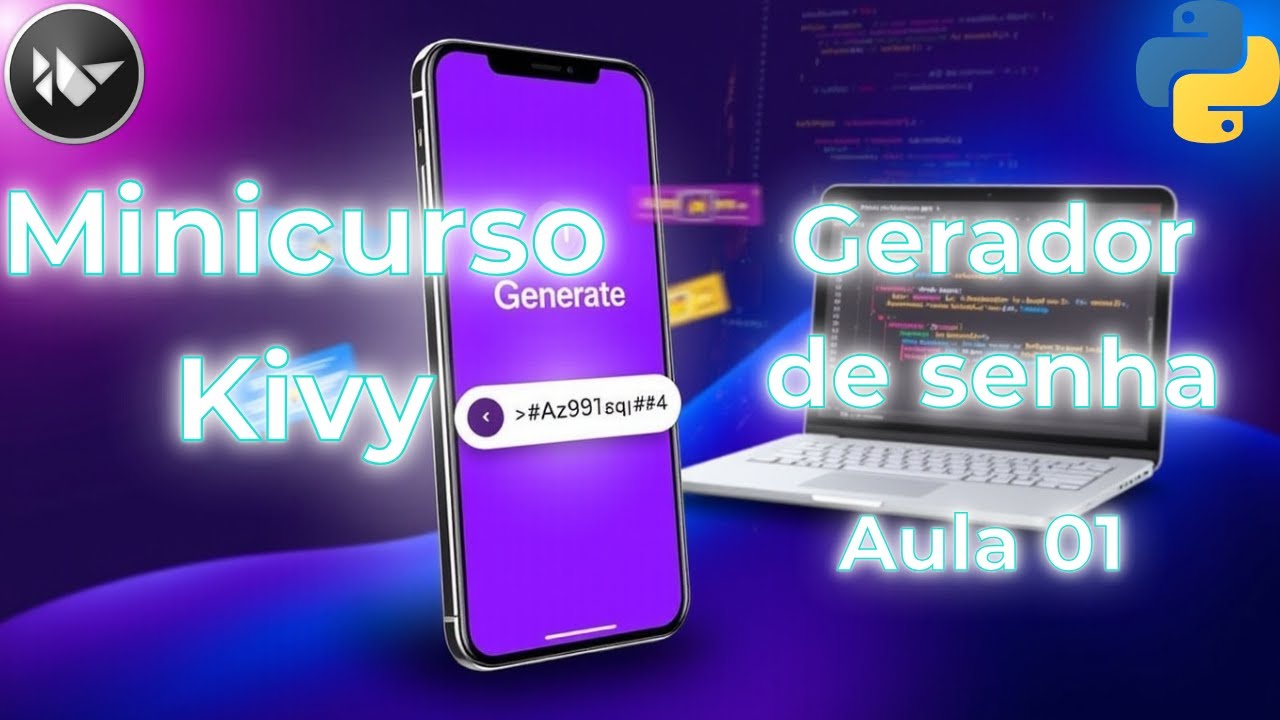 Minicurso Kivy Aula 1: Criando a Interface de um Gerador de Senhas (KV Language + Python)! 🔐✨