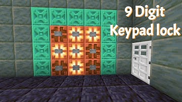 How to make a 9 digit copper bulb keypad lock
