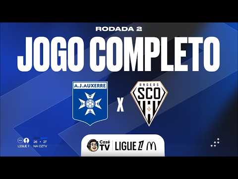 JOGO COMPLETO (SOM AMBIENTE): AUXERRE X ANGERS | LIGUE 1 26/27 | 2ª RODADA